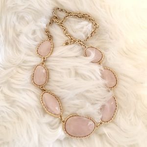 Gold and pink necklace
